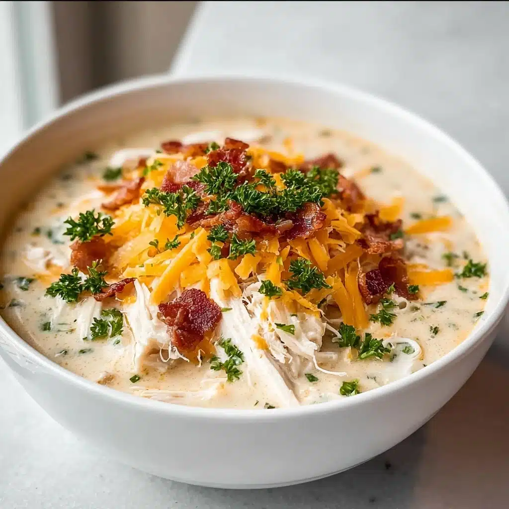 Slow Cooker Keto Chicken Cream Cheese Soup Recipe - Recipe Image