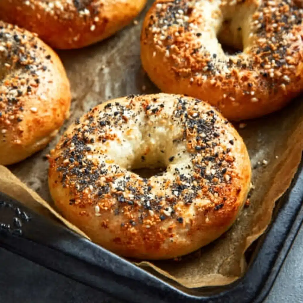 Air Fryer Protein Bagels Recipe - Recipe Image