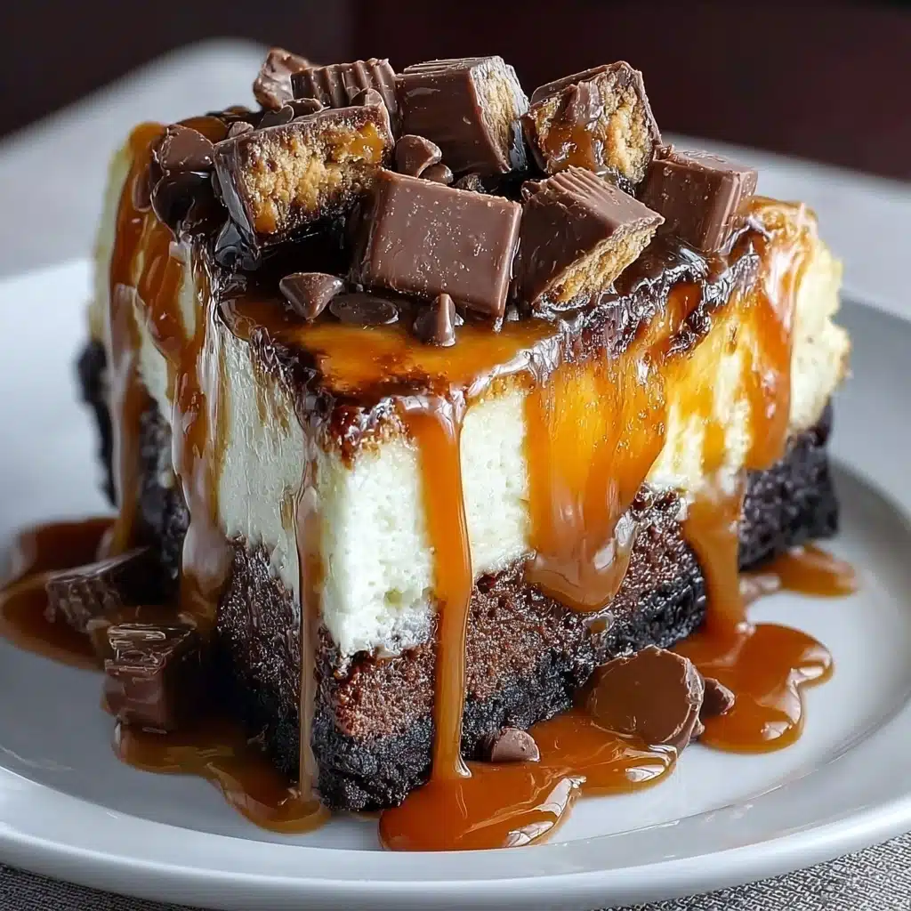 Caramel Brownie Cheesecake Recipe - Recipe Image
