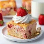 Strawberry Earthquake Cake Recipe Card Recipe