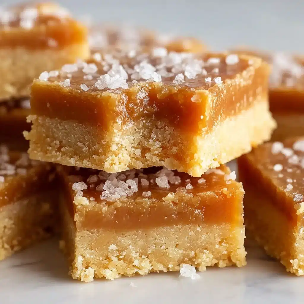 Salted Caramel Butter Bars Recipe - Recipe Image