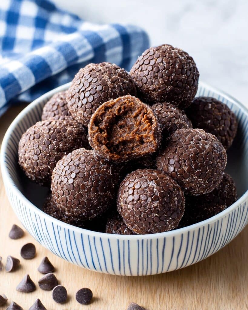 No-Bake Brownie Protein Bites Recipe