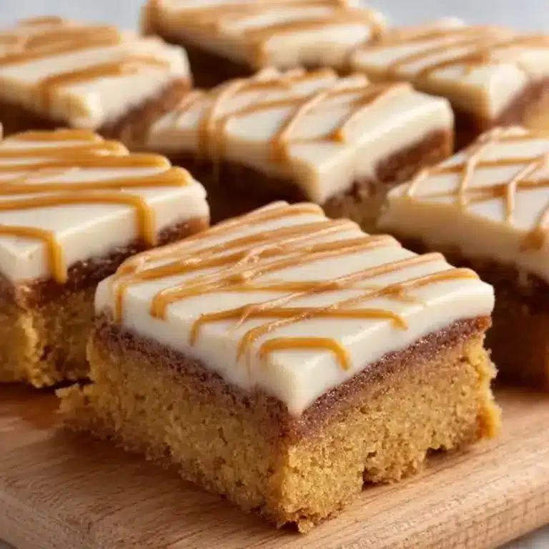 Cinnamon Roll Blondies Recipe