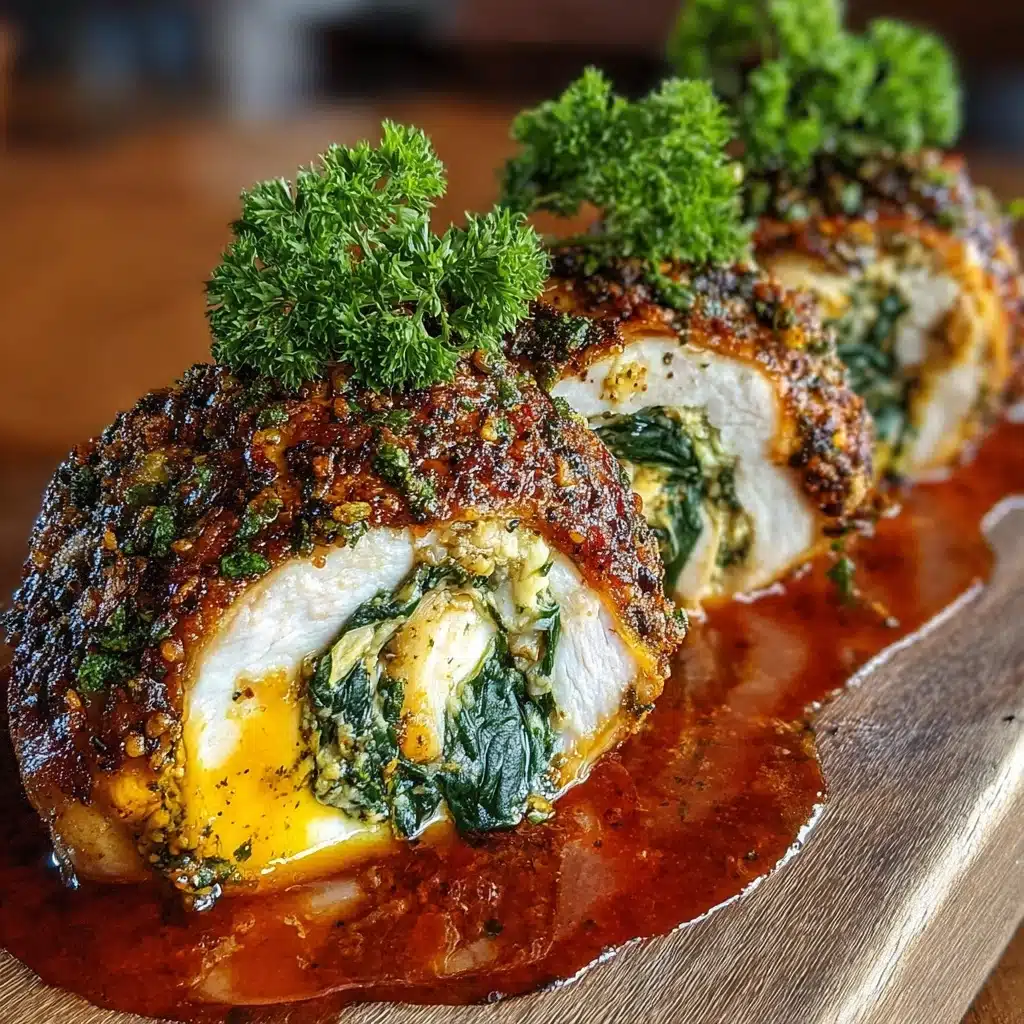 Herbed Ricotta Stuffed Chicken Rolls Recipe