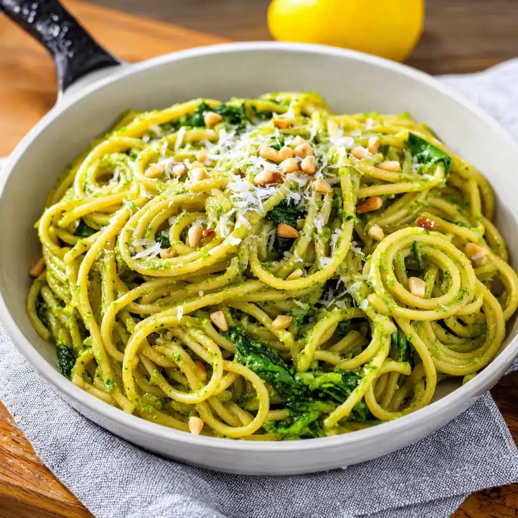 Lemon Spinach Pasta Recipe - Recipe Image