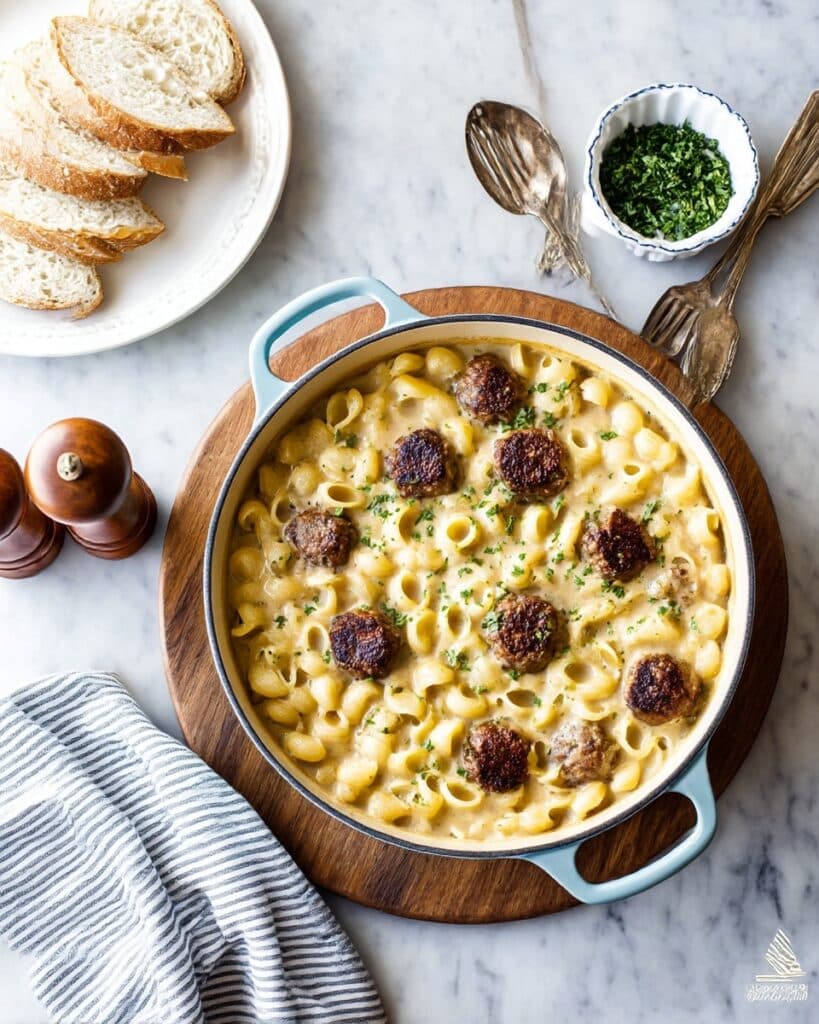 Swedish Meatball Pasta Bake Recipe