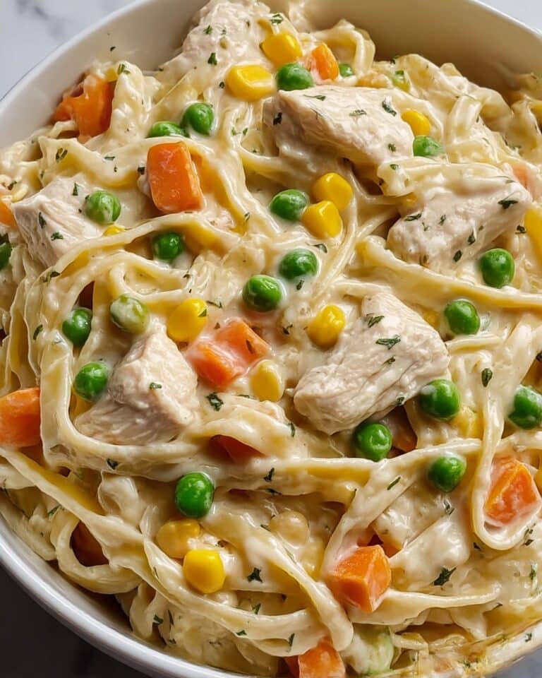 Quick Chicken Pot Pie Pasta Recipe