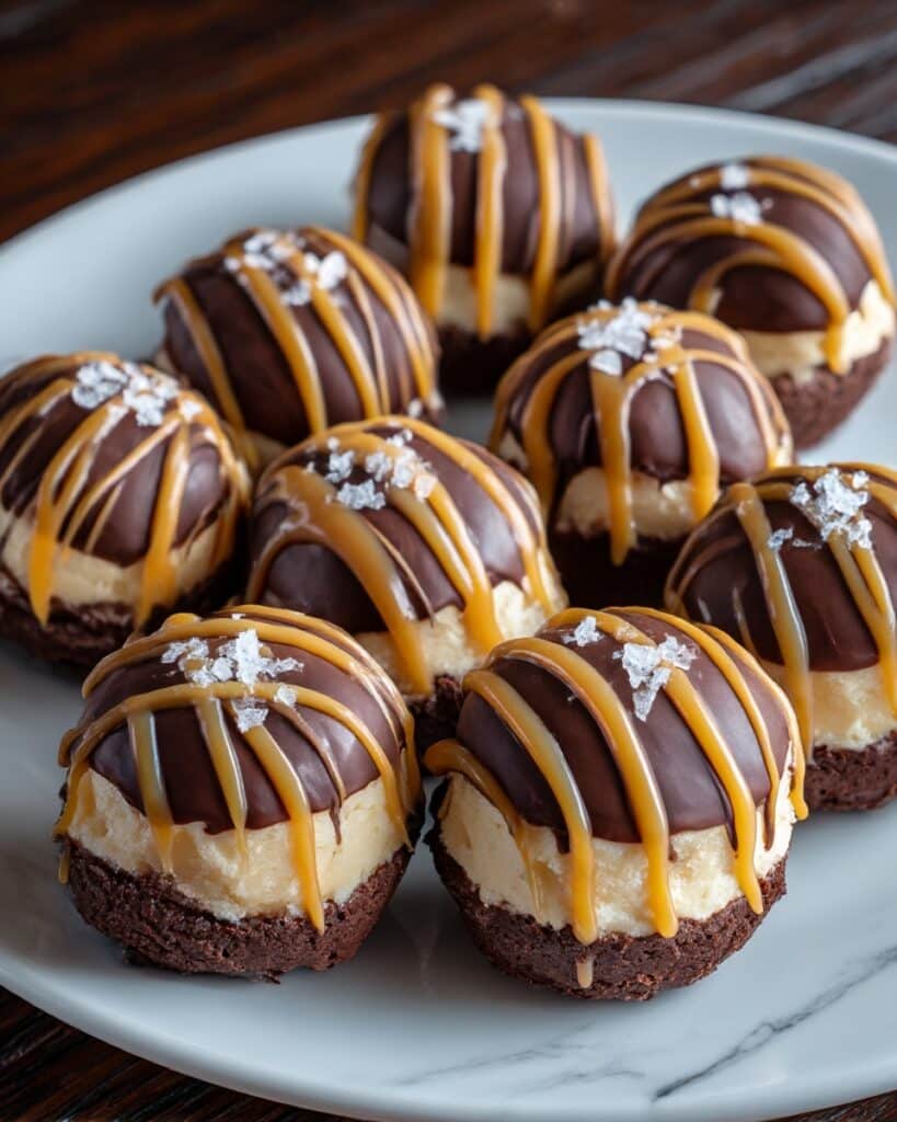 Chocolate Caramel Cheesecake Bites Recipe