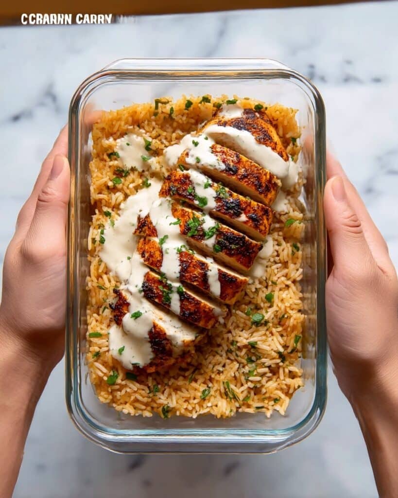 High Protein Creamy Cajun Chicken & Rice Recipe