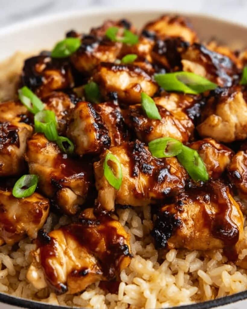 Honey BBQ Chicken Rice Recipe