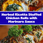 Herbed Ricotta Stuffed Chicken Rolls Recipe