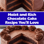 Moist Chocolate Cake Recipe