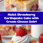 Strawberry Earthquake Cake Recipe Card Recipe