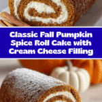 Fall Pumpkin Spice Roll Cake Recipe
