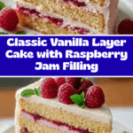 Vanilla Layer Cake with Raspberry Jam Recipe
