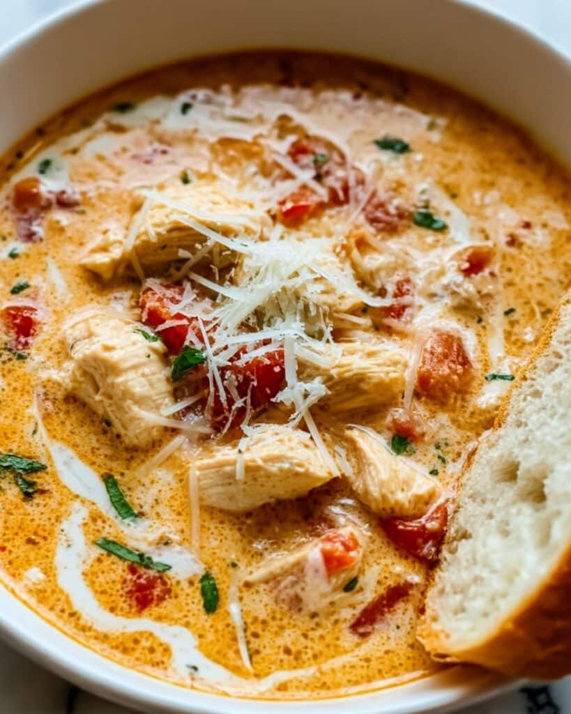 Creamy Chicken Parmesan Soup Recipe