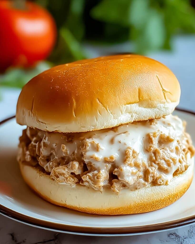 Creamy Chicken Alfredo Sloppy Joes for Comfort Food Bliss Recipe
