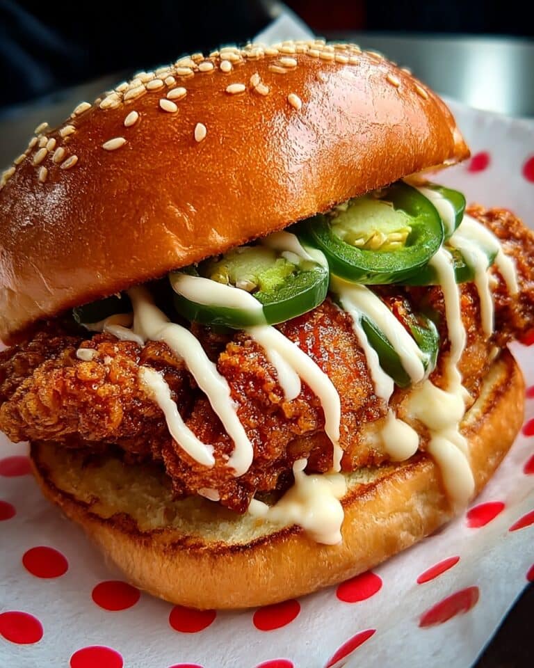 Jalapeno Honey Drenched Crispy Fried Chicken Sandwich Recipe