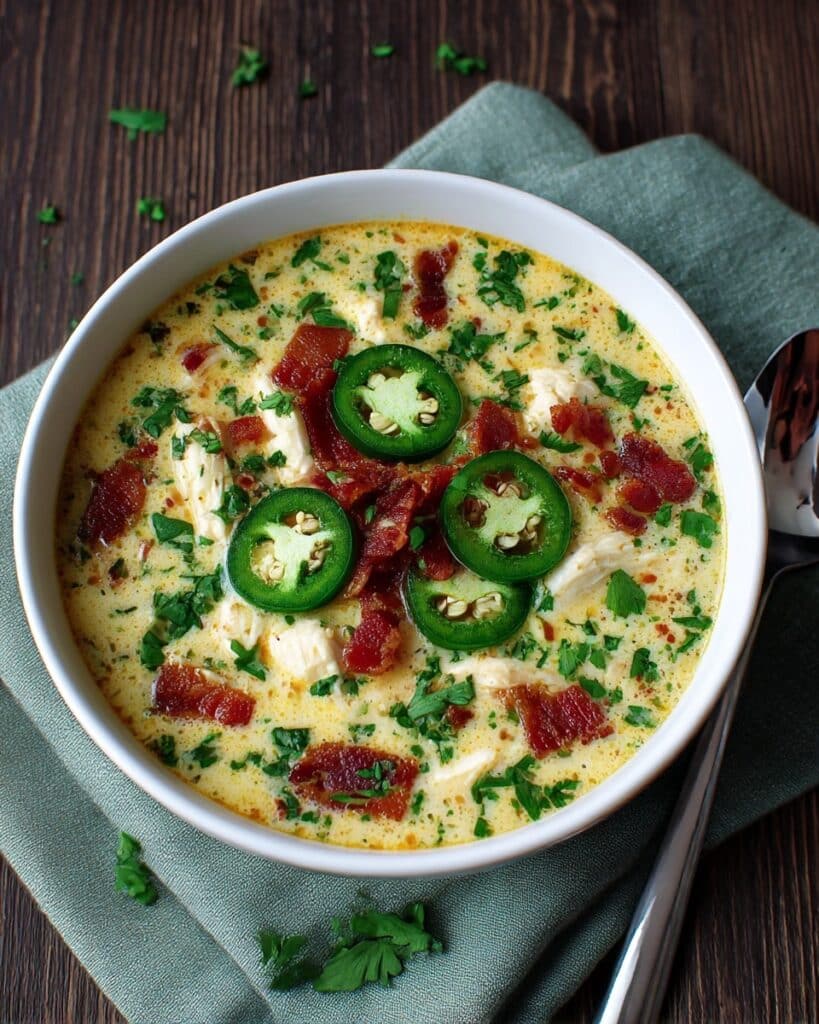 Spicy Jalapeño Popper Chicken Soup Recipe