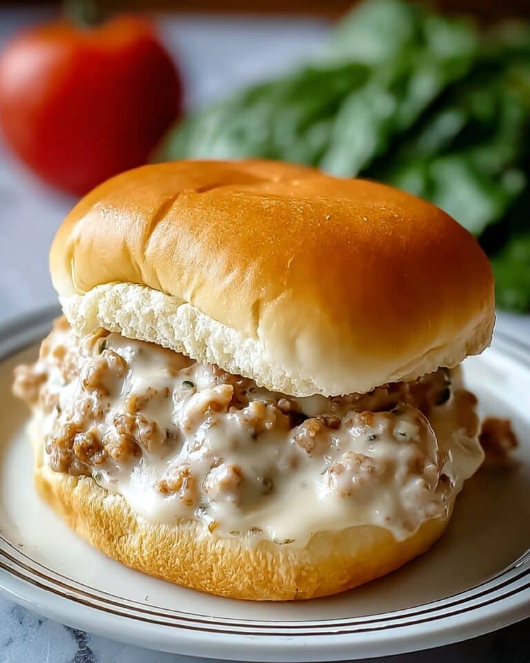 Creamy Chicken Alfredo Sloppy Joes for Comfort Food Bliss Recipe