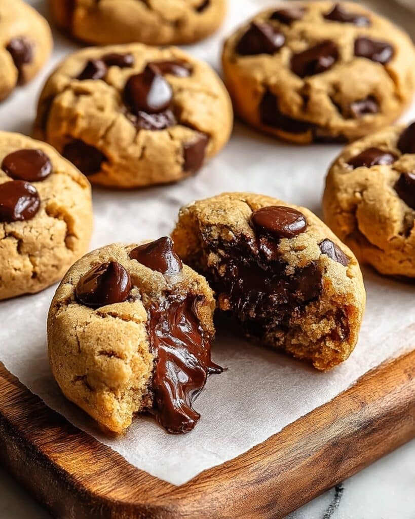 Healthy Greek Yogurt Chocolate Chip Cookies with Melty Centers Recipe
