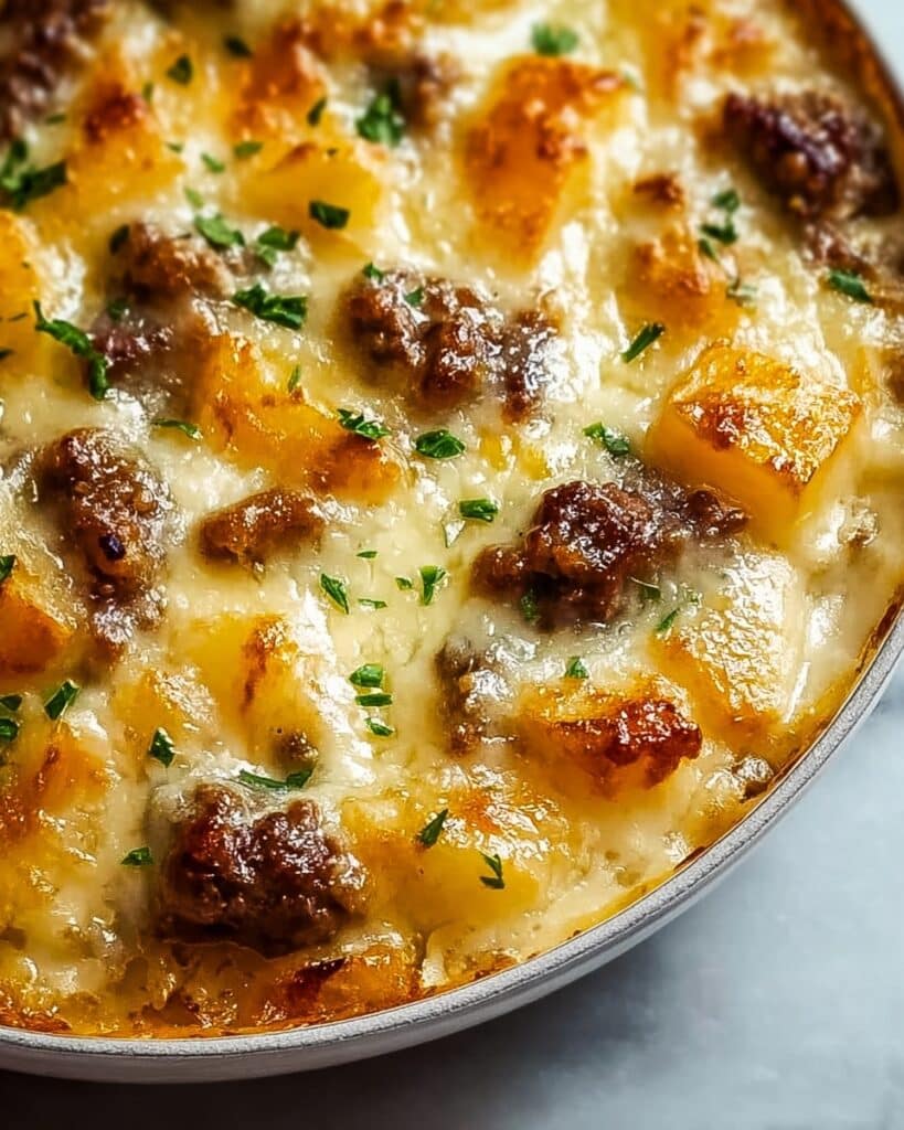 Slow Cooker Steak and Cheddar Potato Casserole Recipe