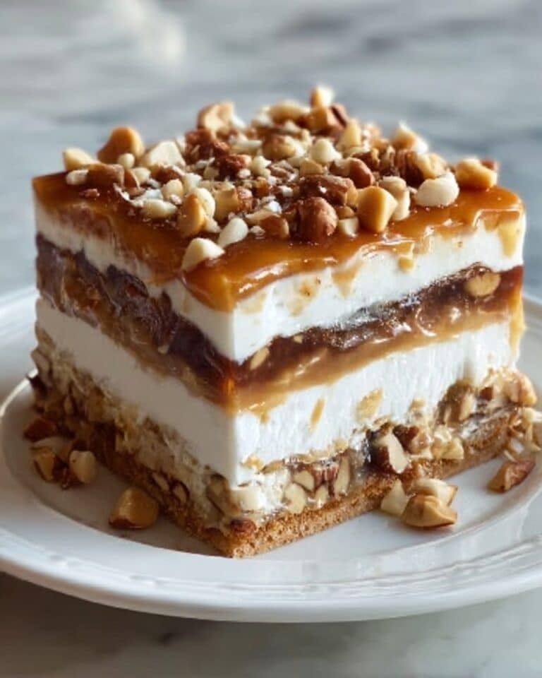 No-Bake Turtle Lasagna Dessert Recipe