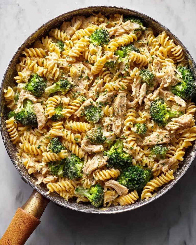 Rotisserie Chicken and Broccoli Pasta in Creamy Parmesan Sauce Recipe