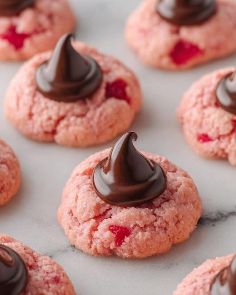Chocolate Cherry Blossom Cookies Recipe