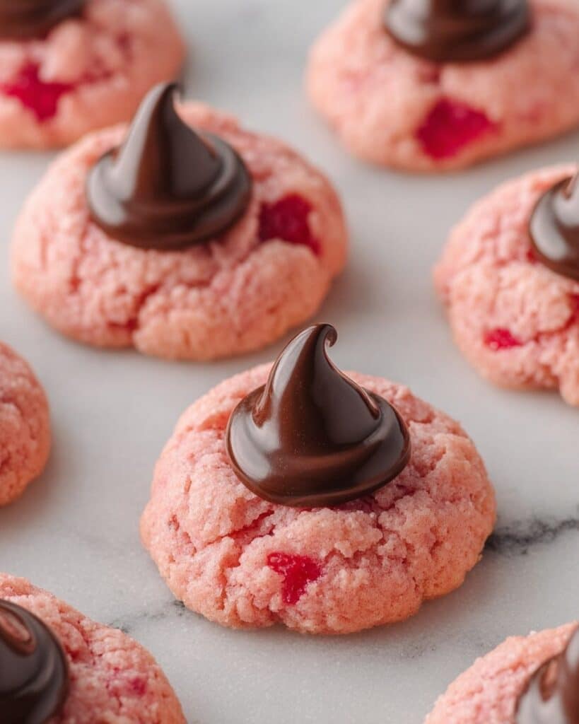 Chocolate Cherry Blossom Cookies Recipe