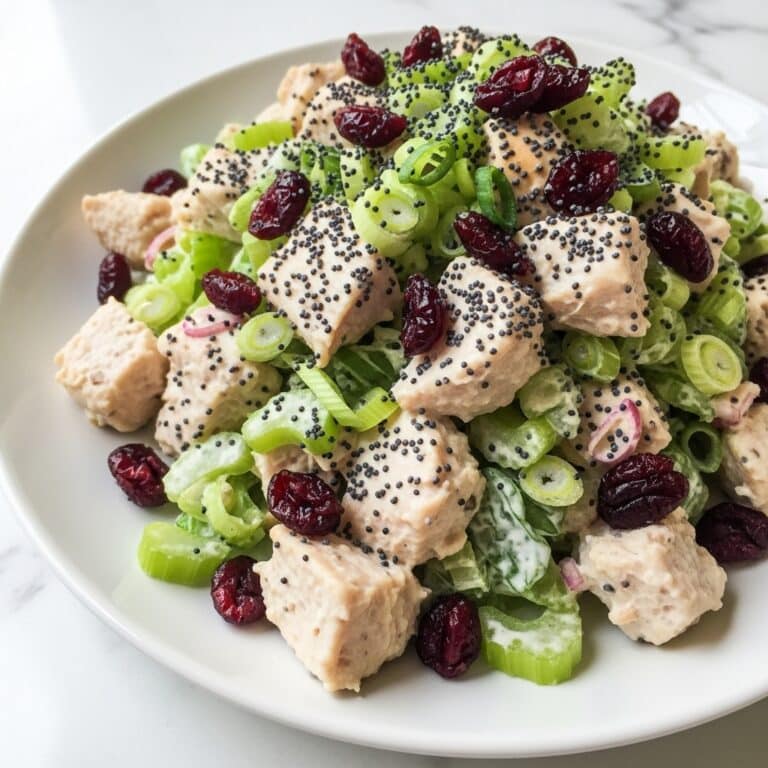 Cranberry Pecan Chicken Salad with Poppy Seed Dressing Recipe