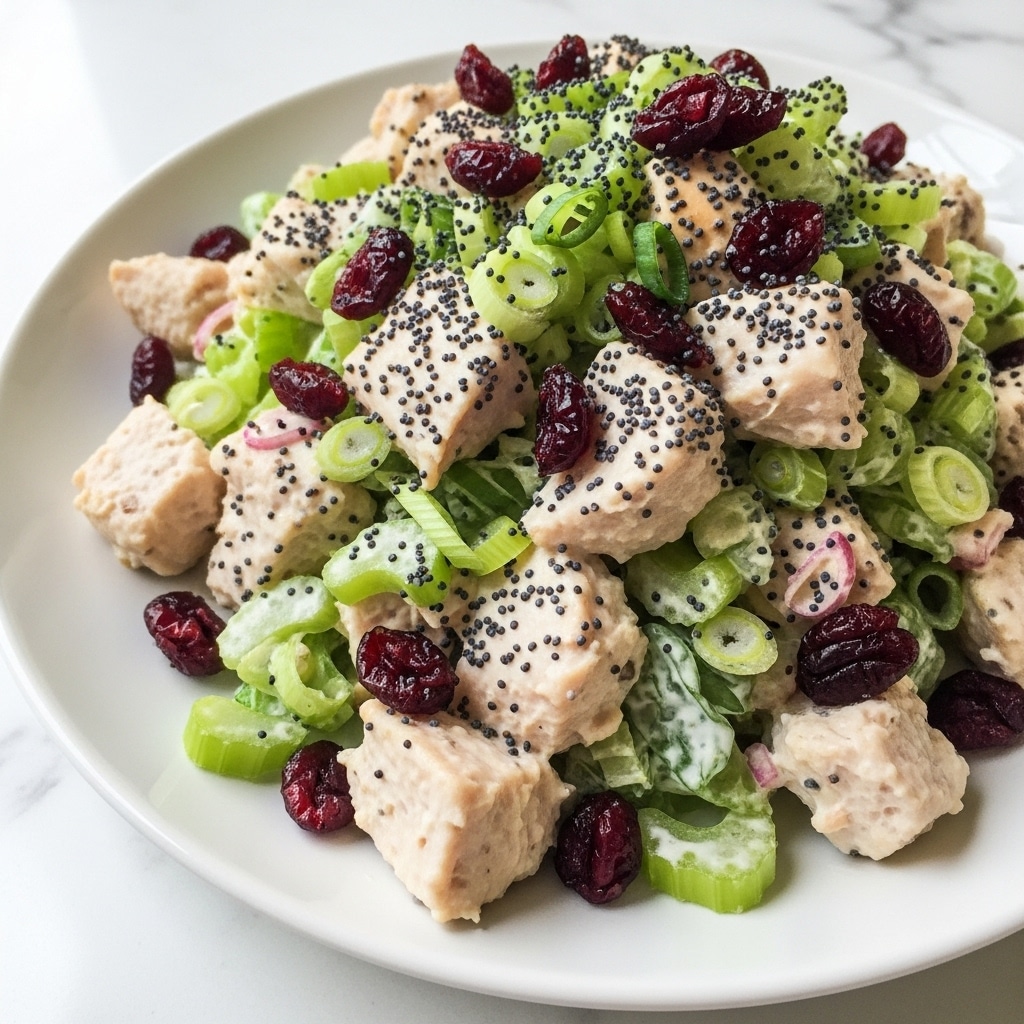Cranberry Pecan Chicken Salad with Poppy Seed Dressing Recipe