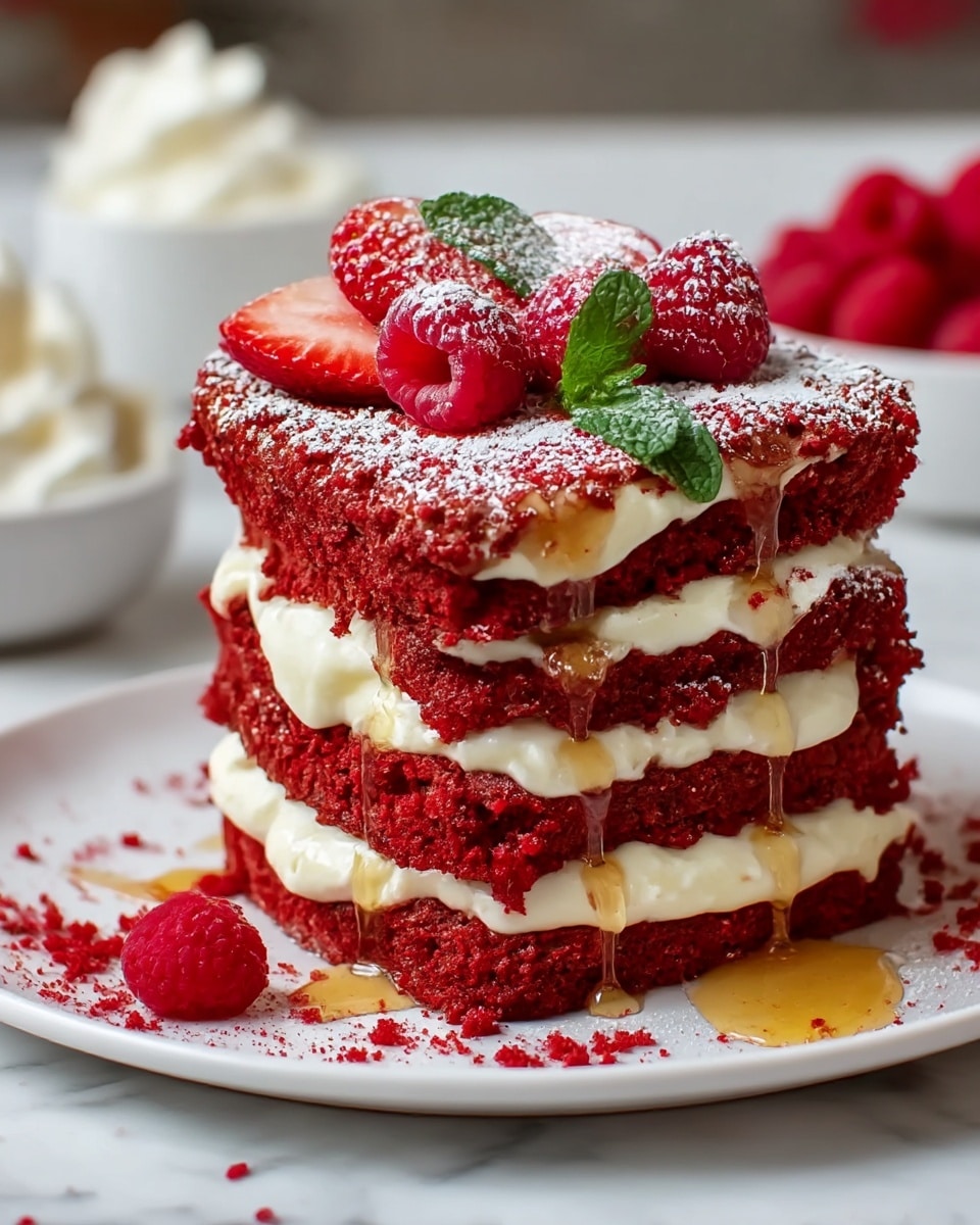 Red Velvet French Toast Recipe - Recipe Image