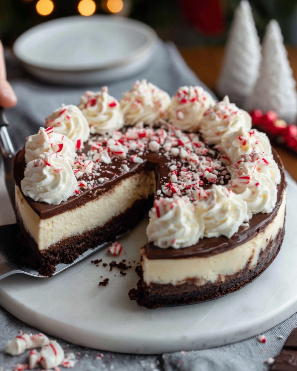 Peppermint Bark Cheesecake Recipe