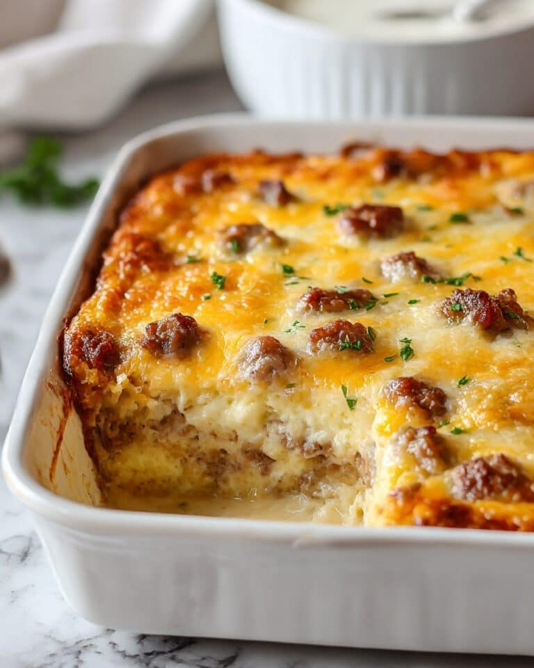 Biscuits and Gravy Breakfast Casserole Recipe