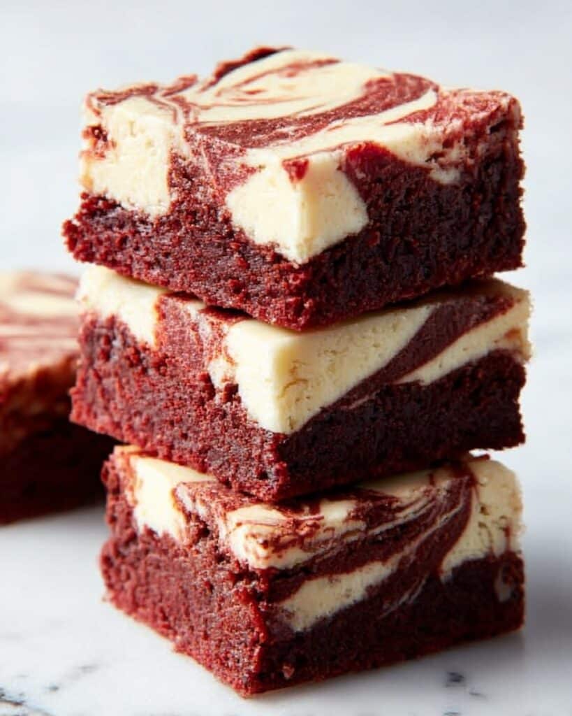 Indulgent Red Velvet Cheesecake Swirl Brownies Recipe