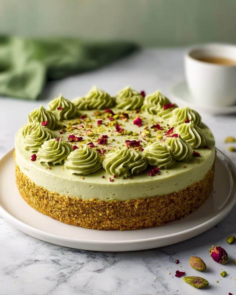 Pistachio Cream Cheese Cake Recipe