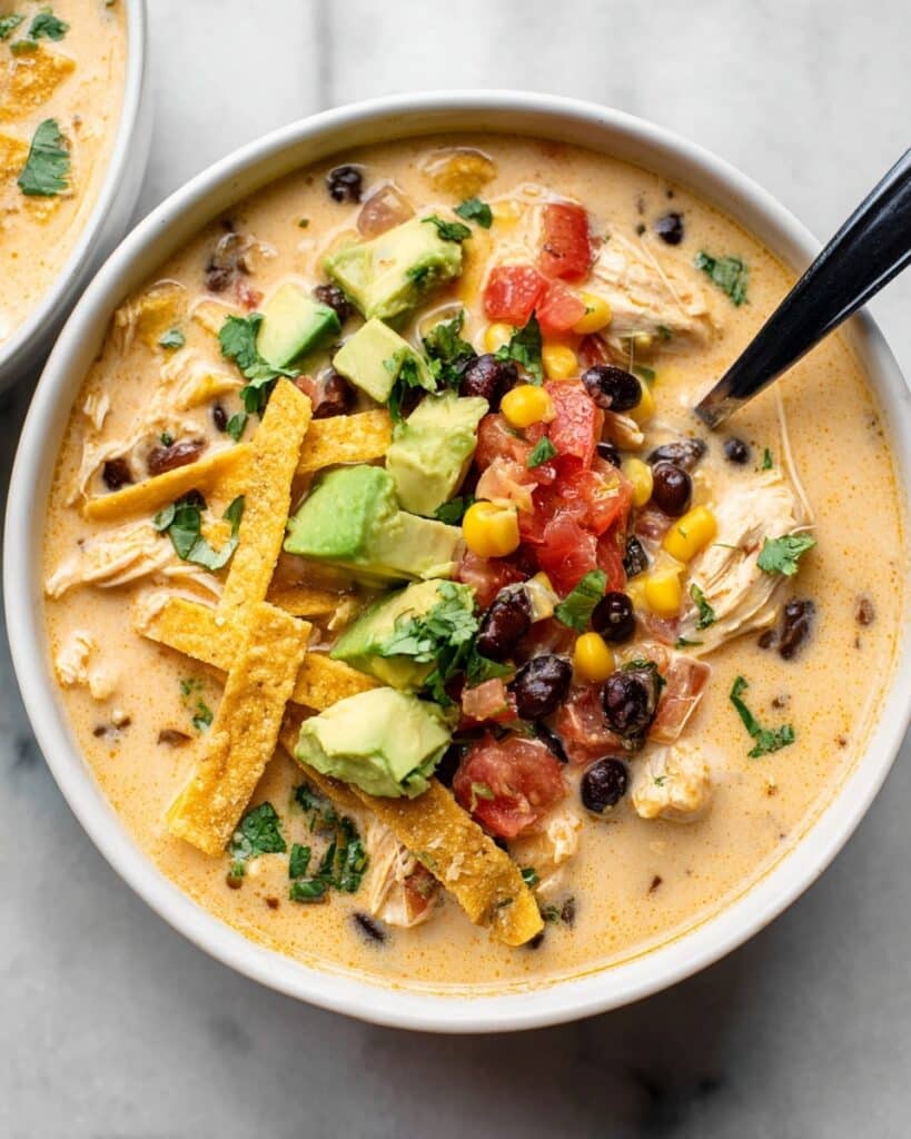 Creamy Chicken Taco Soup Recipe