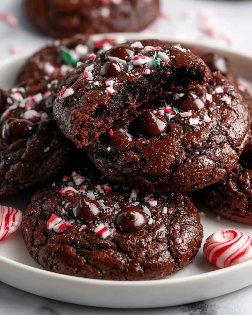 Peppermint Brownie Cookies Recipe