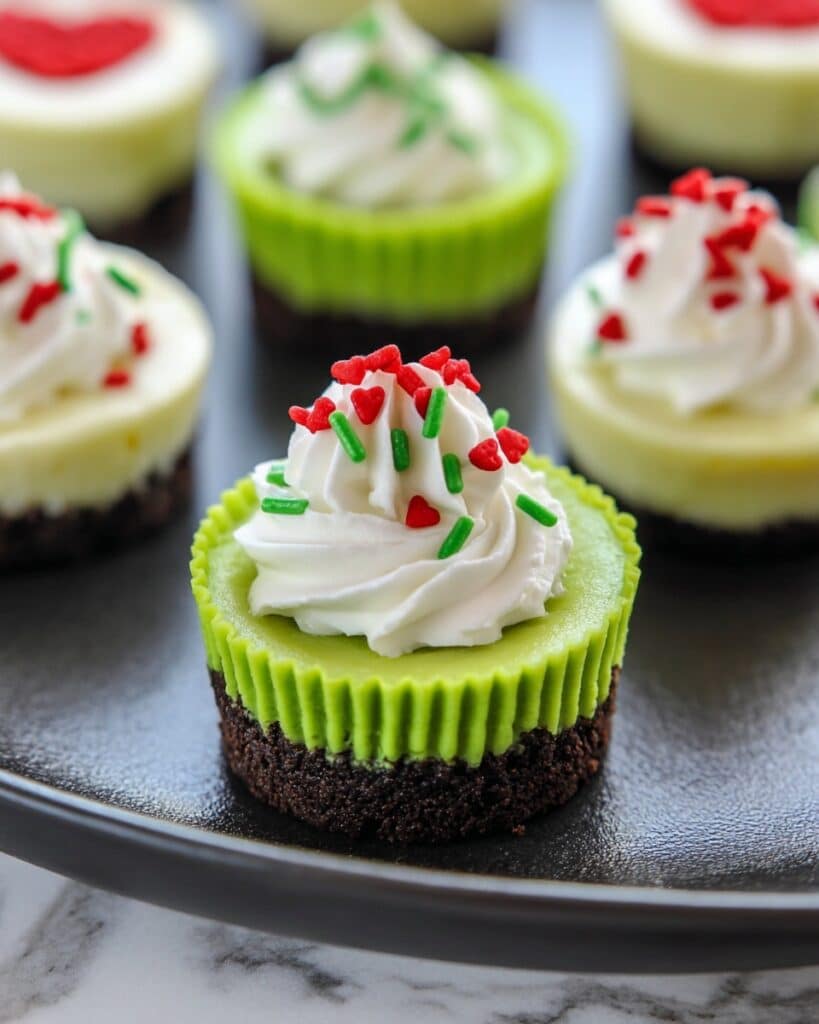 Grinch Mini Cheesecakes Recipe