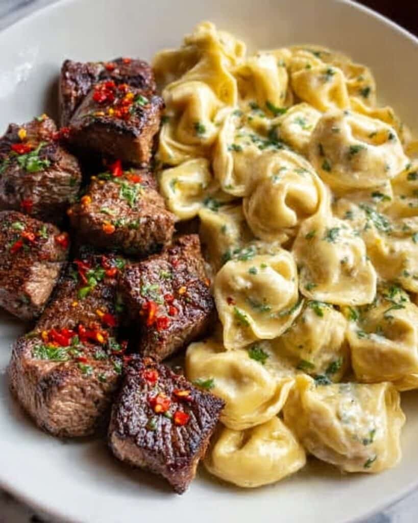 Buttery Steak Tortellini Recipe