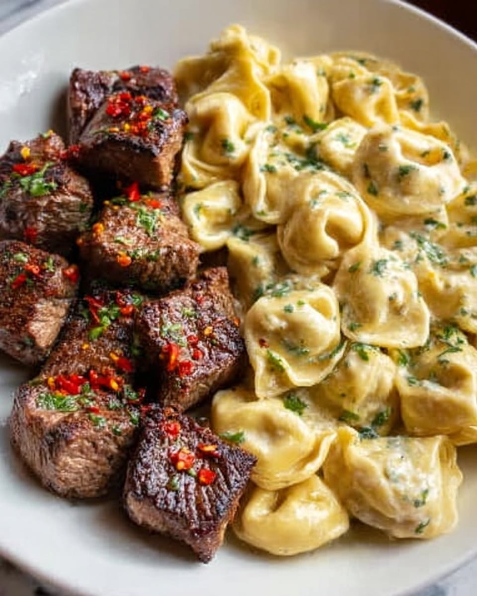 Buttery Steak Tortellini Recipe