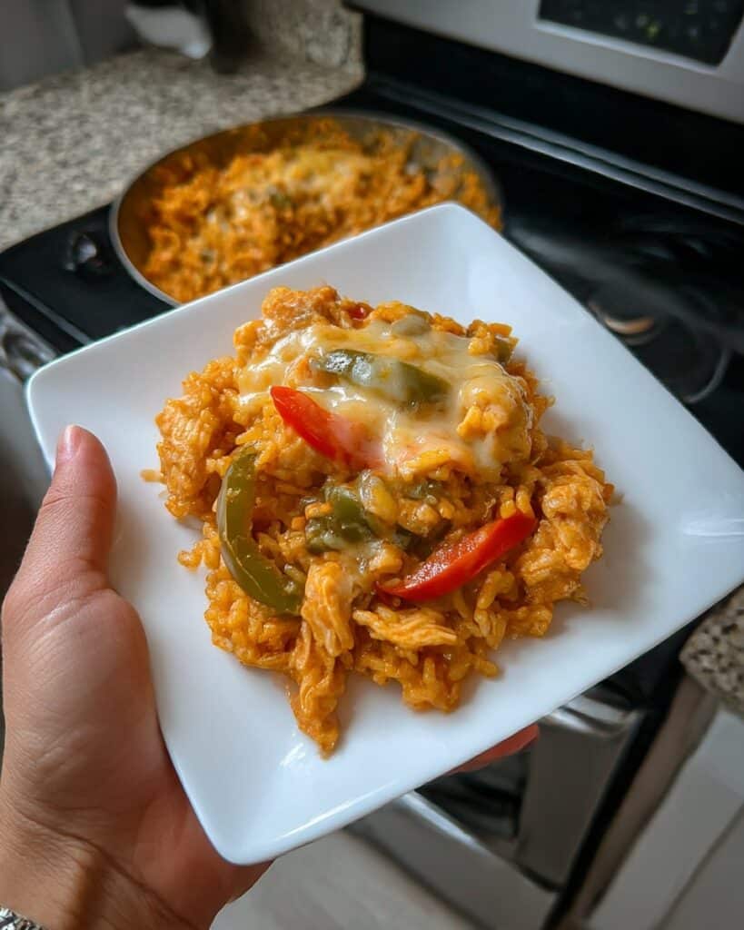 Queso Chicken Fajita Skillet Recipe