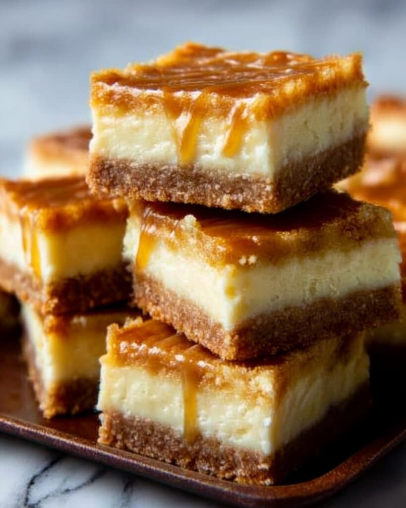 Salted Caramel Gooey Butter Bars Recipe