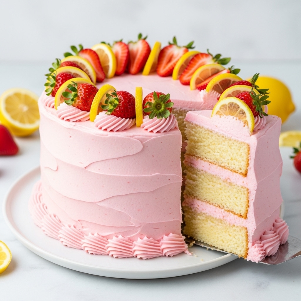 Strawberry Lemon Cake Recipe