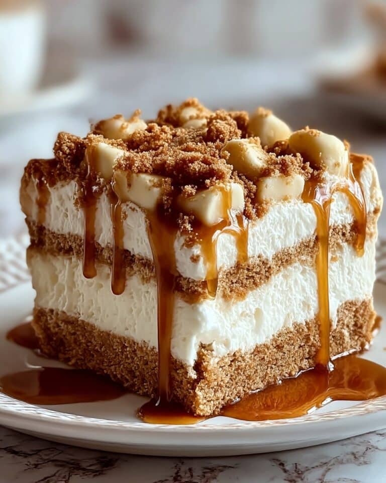 Irresistibly Creamy Biscoff Poke Cake for Any Occasion Recipe