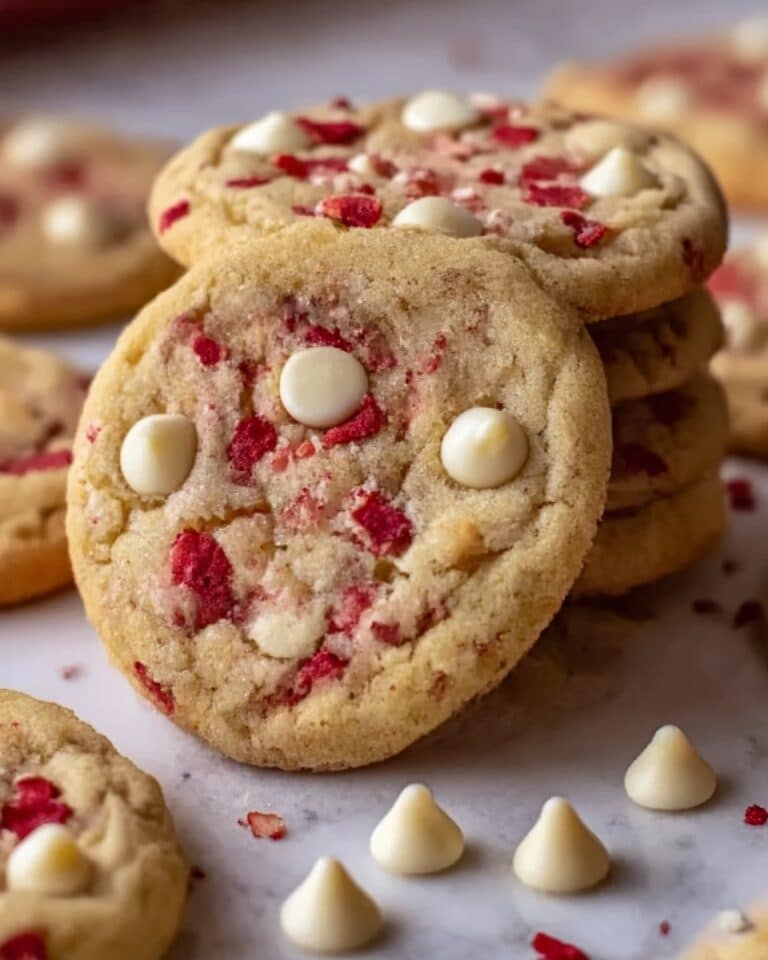 Valentine’s Strawberry White Chocolate Cookies Recipe