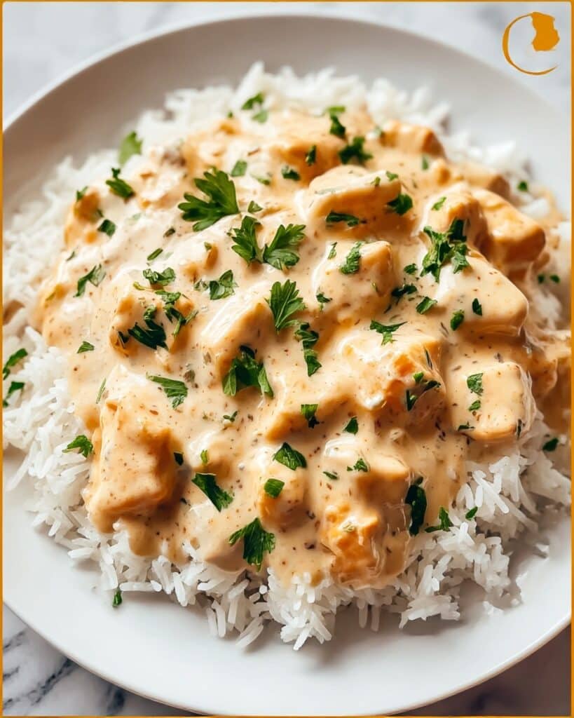 Creamy Smothered Chicken and Rice Recipe
