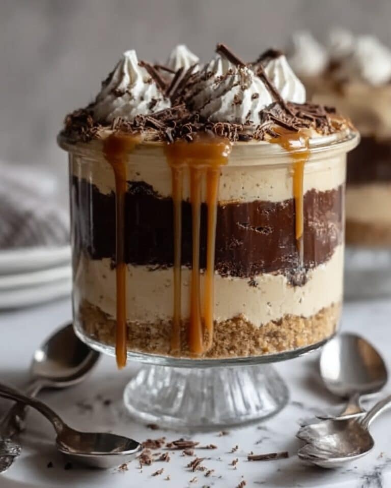 Caramel Cheesecake Brownie Trifle Recipe