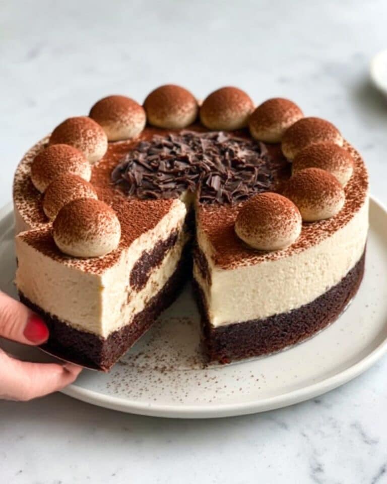 Decadent Italian Tiramisu Cheesecake Recipe